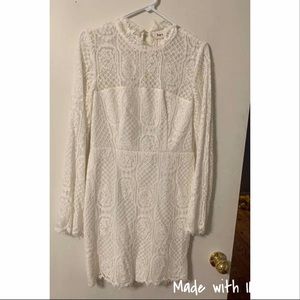 White lace dress!
